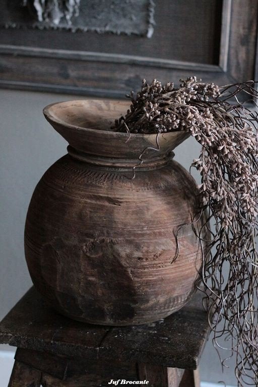 Nepalese kruiken / waterkruik / ronde buik / xxl kruiken, Huis en Inrichting, Woonaccessoires | Overige, Www.jufbrocante.nl, Www.jufbrocante.nl