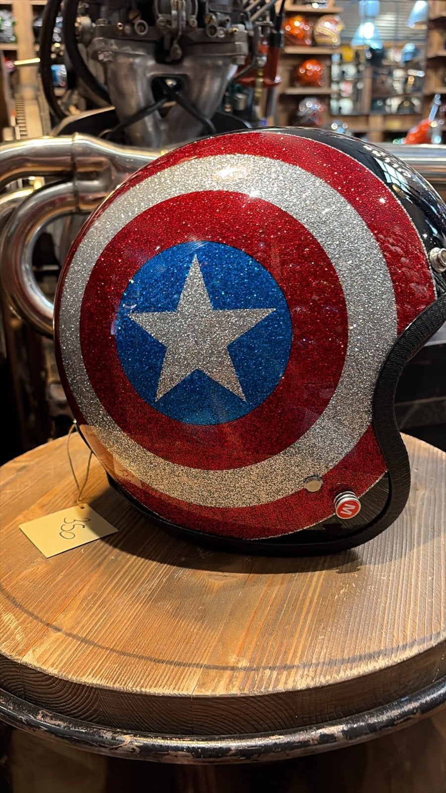 Exclusieve Captain America Helm - Cafe Racer/Harley, Overige merken, M, Heren, Jethelm