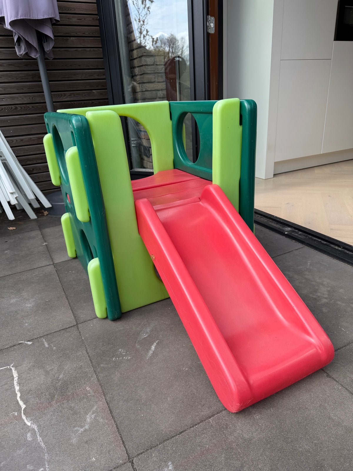 Little Tikes Glijbaan Activity Gym Evergreen, Kinderen en Baby's, Speelgoed | Buiten | Speeltoestellen, Ophalen, Gebruikt, Glijbaan