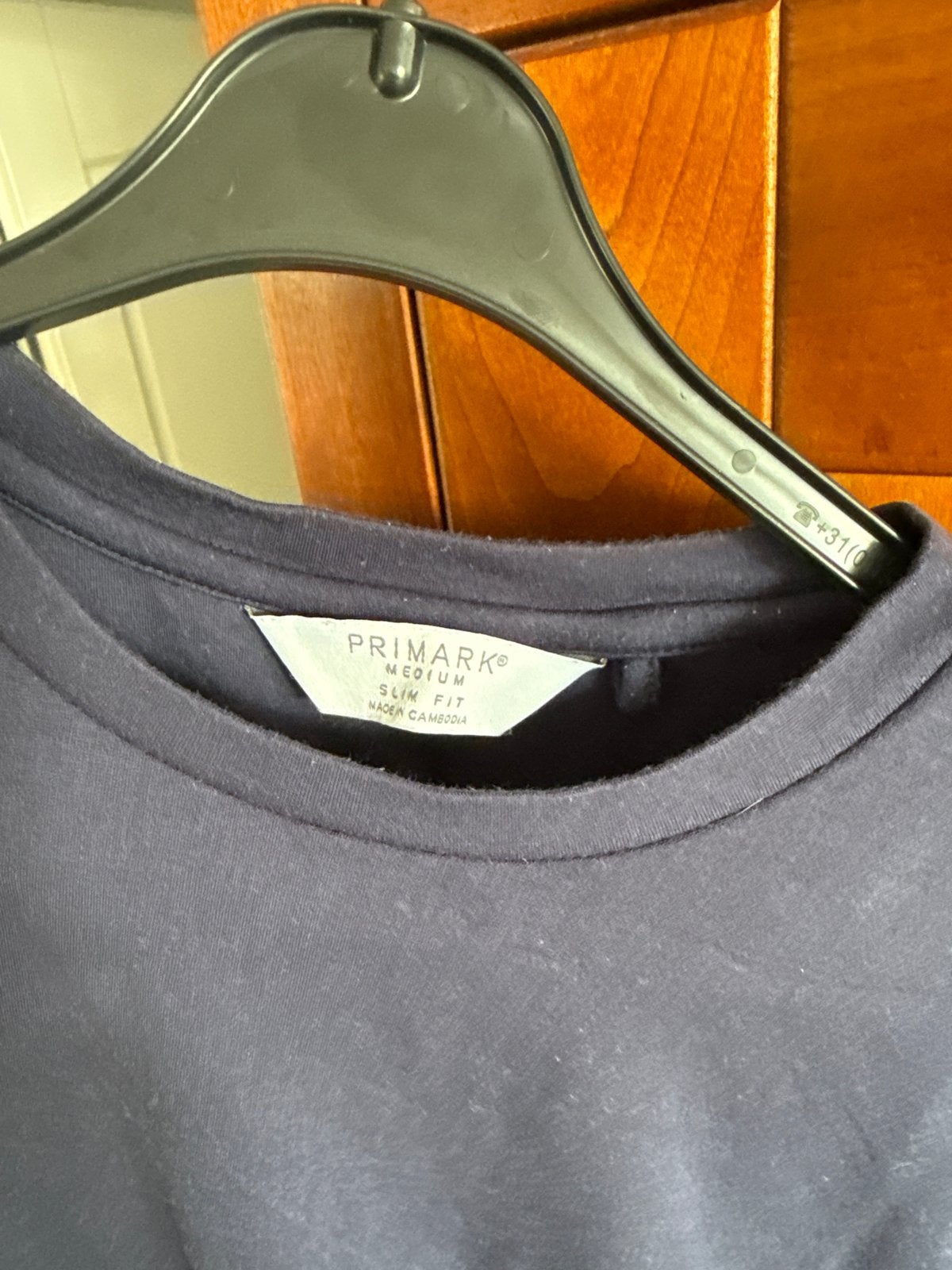 Primark Slim Fit T-shirt Maat M, Ophalen of Verzenden, Gedragen, Maat 48/50 (M), Blauw
