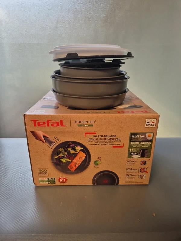 Tefal Ingenio Renew 11-delige Pannenset (Heel goed), Huis en Inrichting, Keuken | Potten en Pannen, -, -, Pannenset, Ophalen of Verzenden