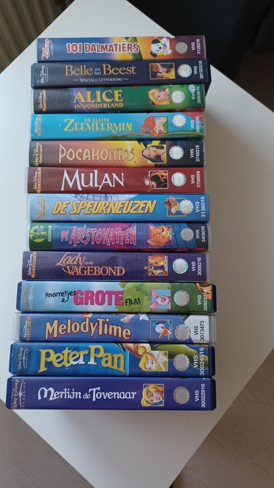 Walt Disney video banden, Cd's en Dvd's, VHS | Kinderen en Jeugd, Alle leeftijden, Ophalen, Gebruikt