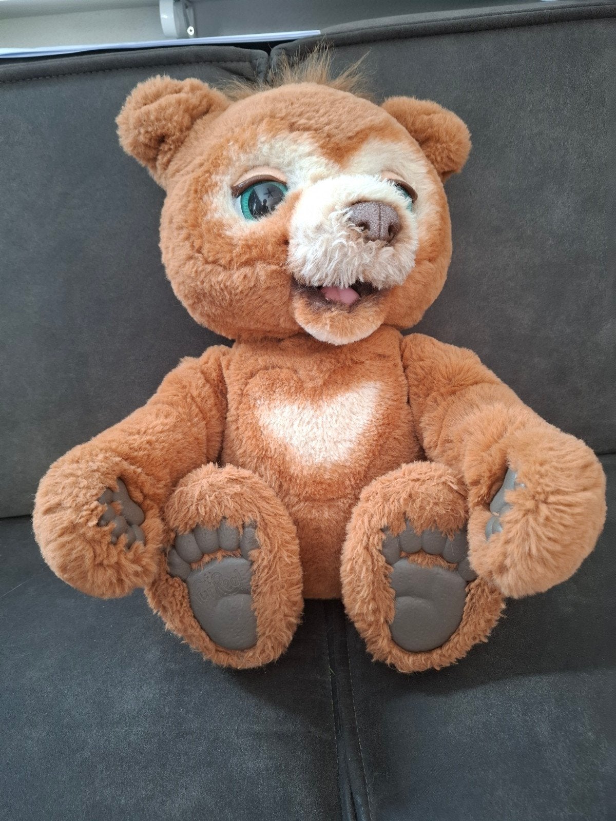 FurReal Friends Interactieve Beer Hasbro - 36 cm, Gebruikt, Overige merken, Beer, Ophalen of Verzenden