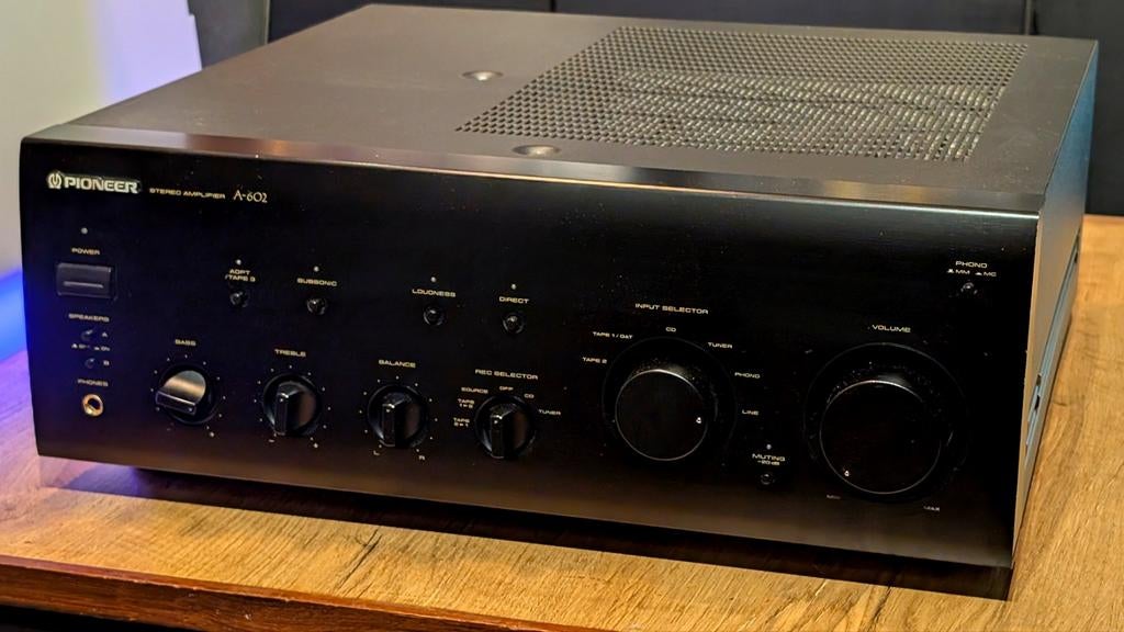 PIONEER A-602 • STEREO • GARANTIE • PHONO • HOGE KWALITEIT, Pioneer A-602 zware stereo versterker, Refurbished, Ophalen of Verzenden