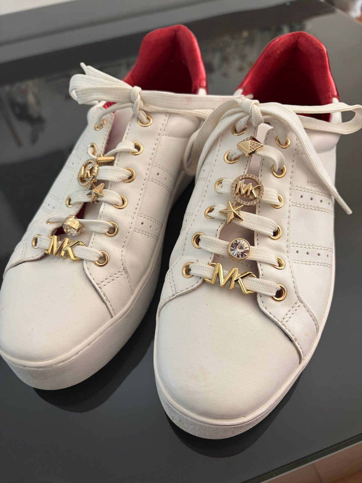 Michael Kors sneakers maat 8 (39)., Ophalen, Zo goed als nieuw, Zwart, Sneakers of Gympen