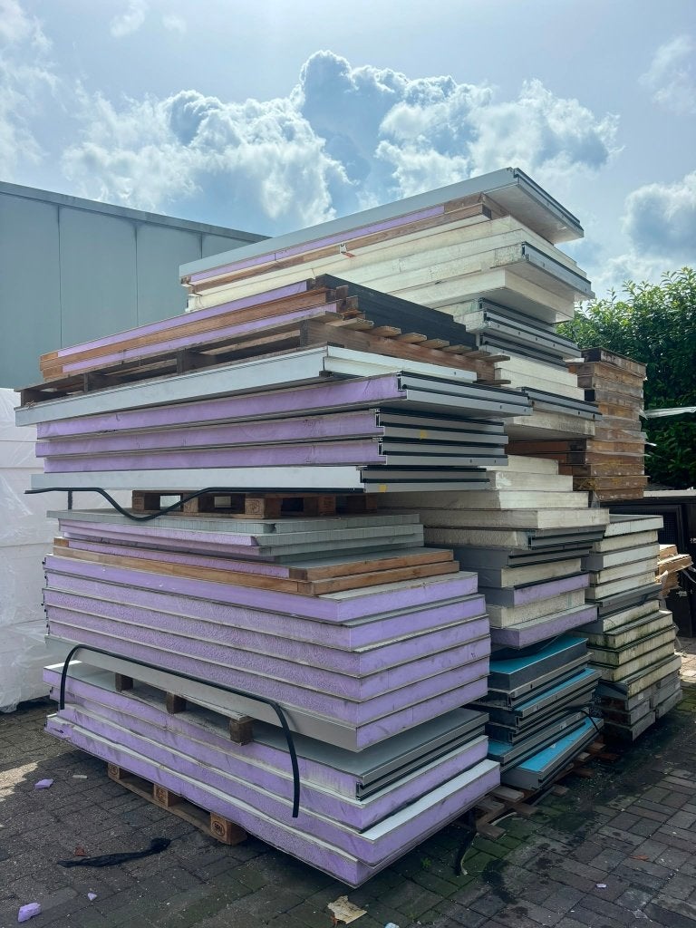 Polyester Panelen - Restpartij - 10 cm dik - Div. afmetingen, Ophalen, Gebruikt, Overige materialen, 100 mm of meer
