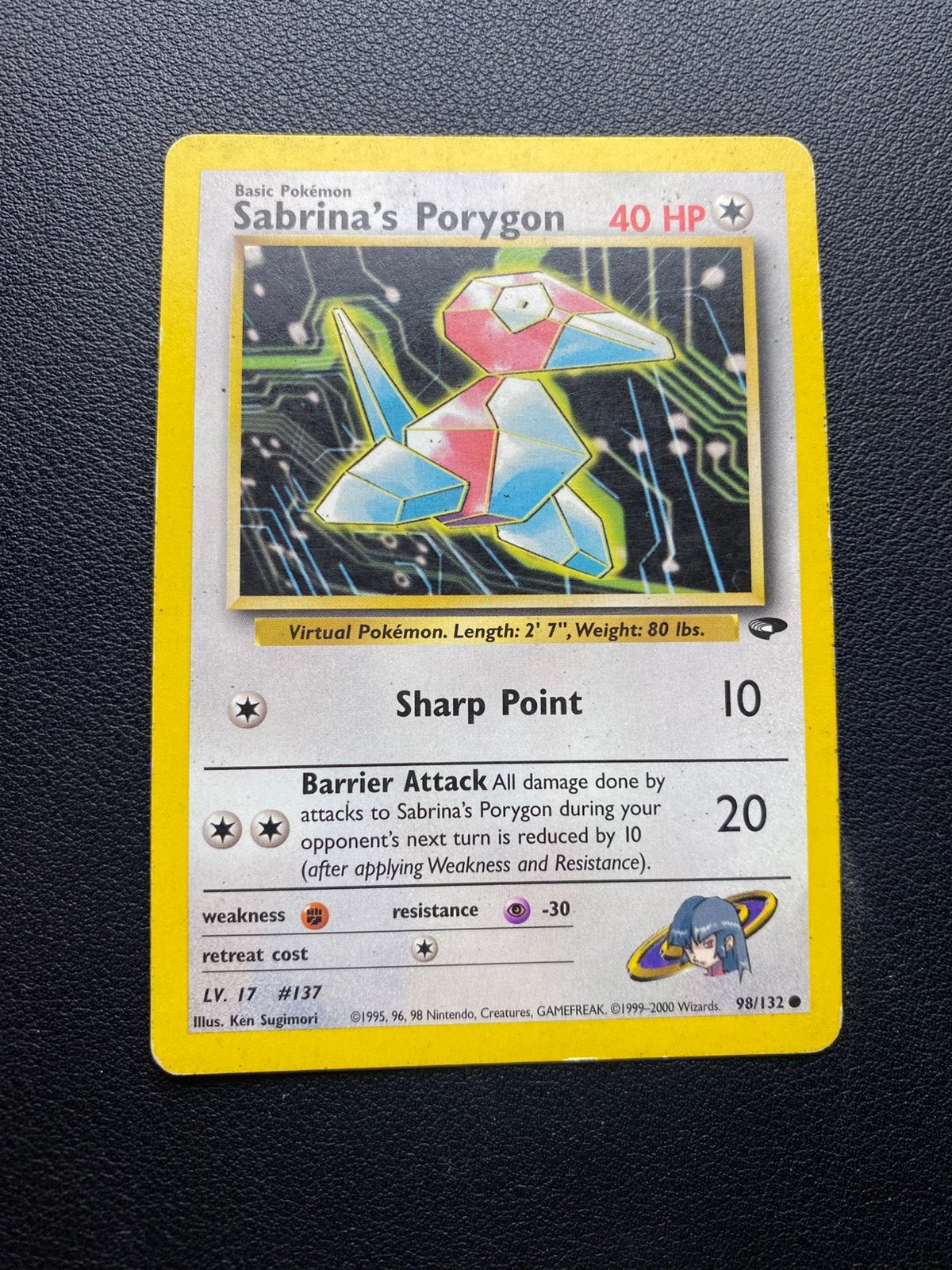 Sabrina’s Porygon - Gym Challenge - 98/132 - Pokemon kaart, Ophalen of Verzenden, Zo goed als nieuw
