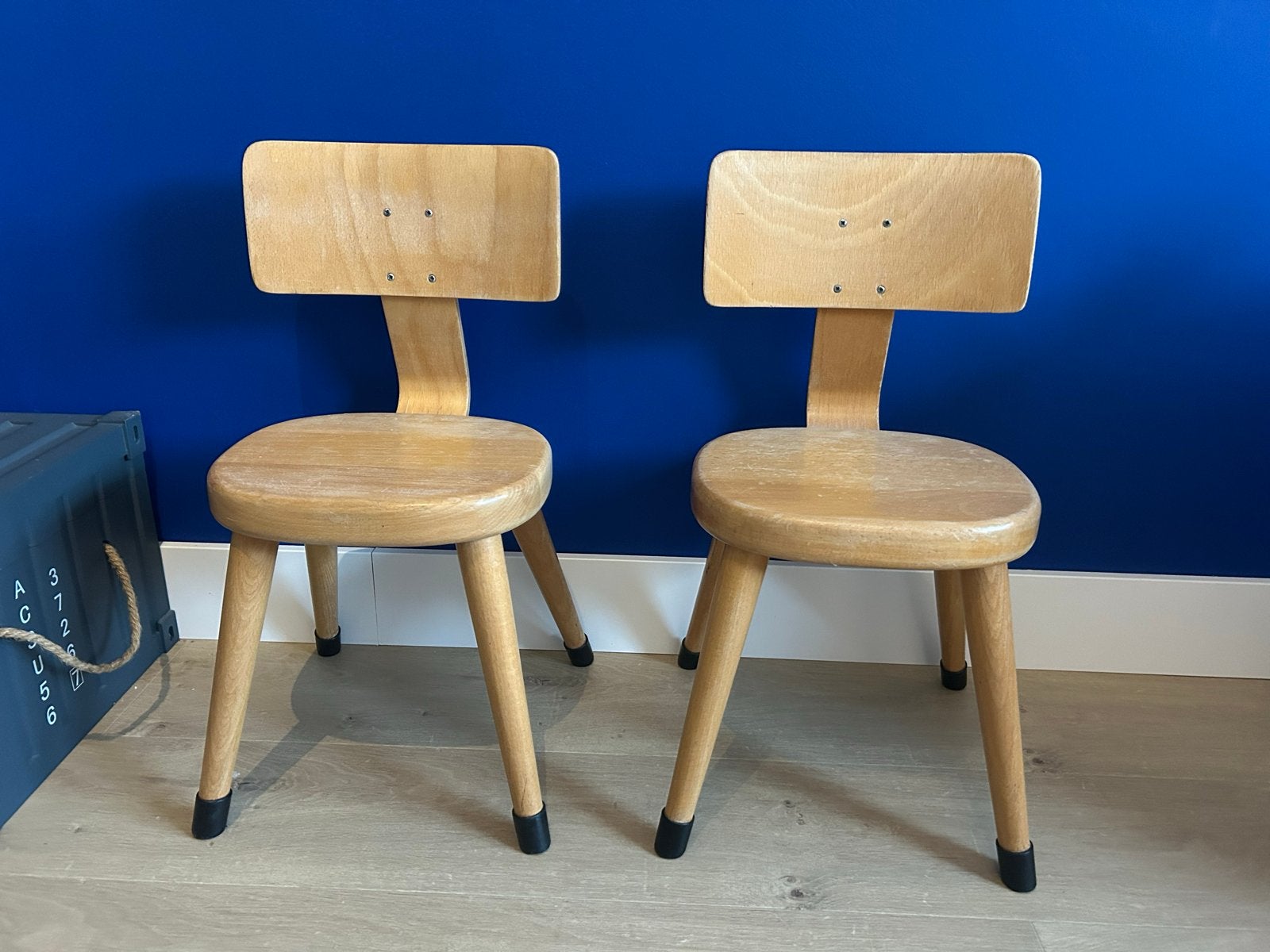 Twee vintage retro kleuterschool stoeltjes Zeer goede staat, Ophalen, Zo goed als nieuw, Stoel(en)