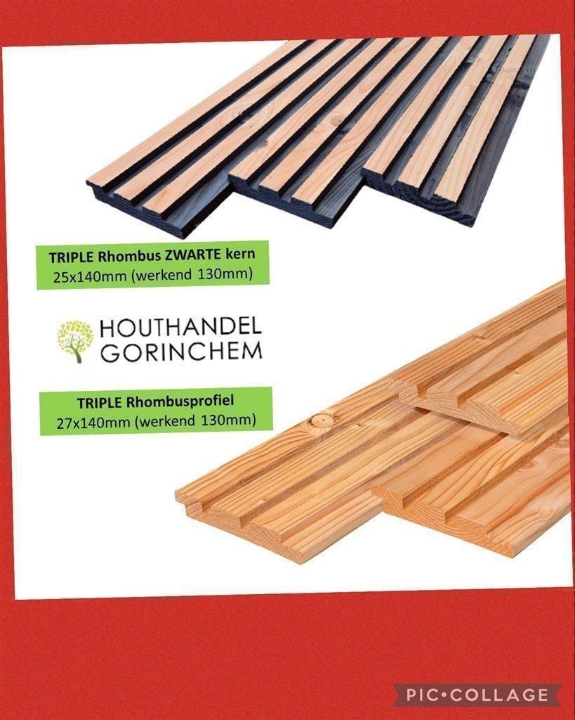 DOUGLAS - Rhombus | plank | blokhut | rabat hout, Ophalen of Verzenden, Gebruikt