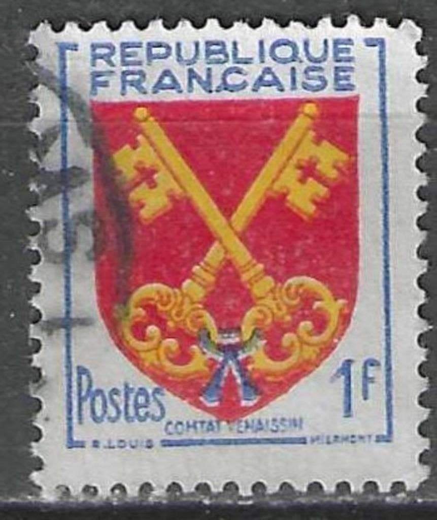 Frankrijk 1955 - Yvert 1047 - Provinciewapens (ST), Verzenden, Gestempeld