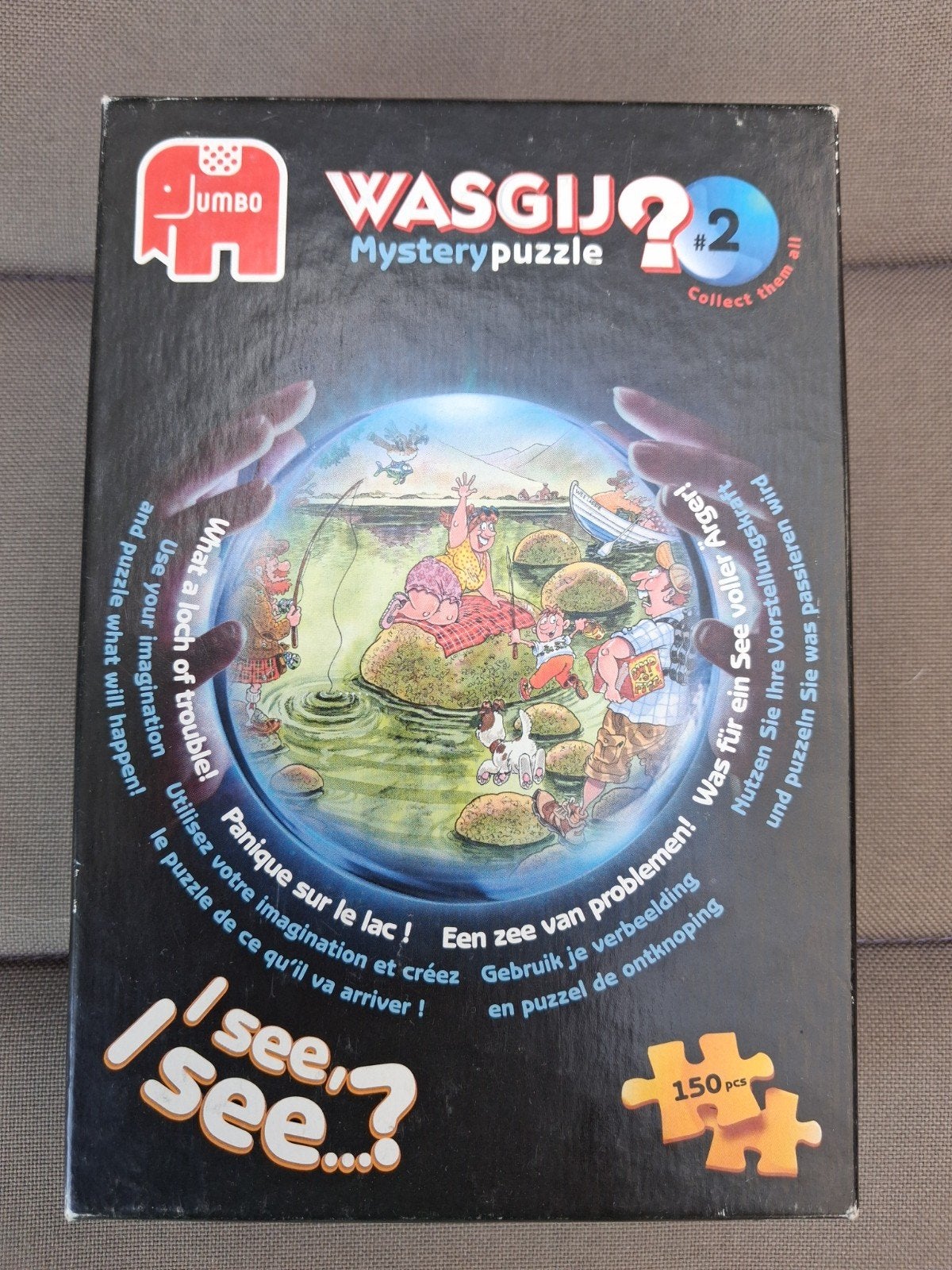 wasgij mystery puzzel 2, een zee van problemen. 150 stukjes, Ophalen of Verzenden, Minder dan 500 stukjes, Zo goed als nieuw, Legpuzzel
