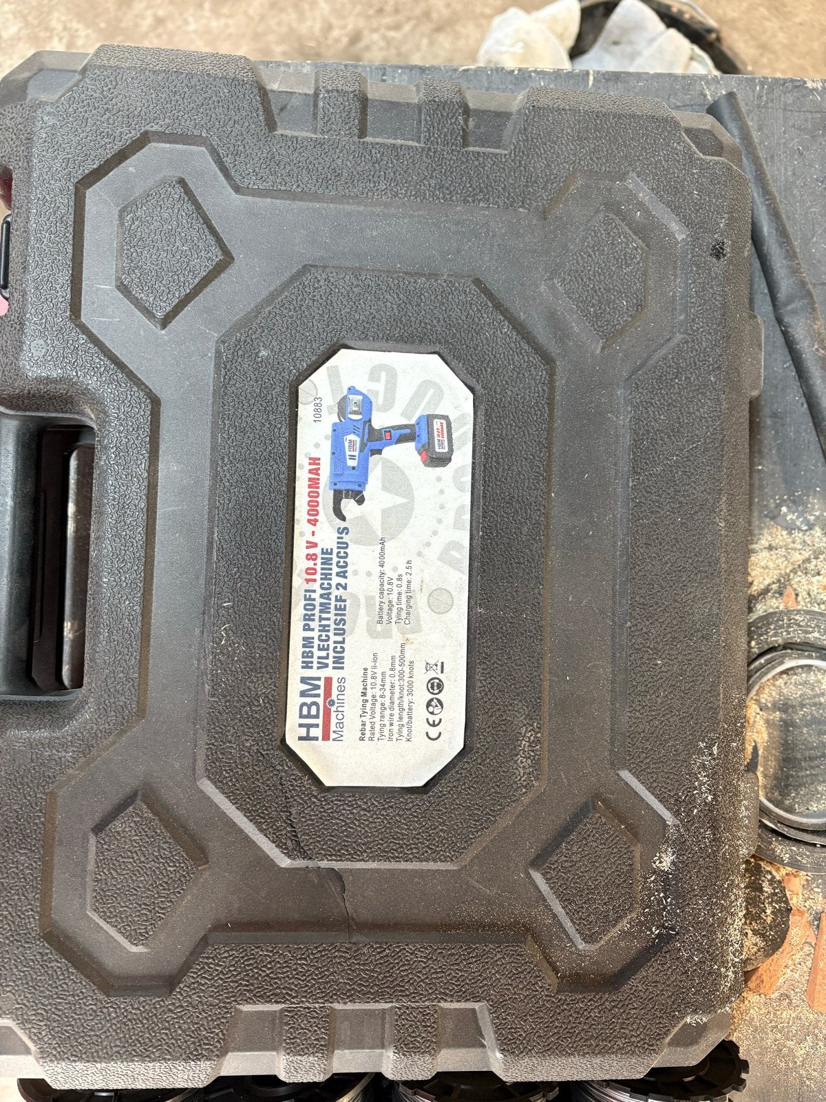 HBM Profi Vlechmachine 10.8V - 4000mAh met 2 accu's, Ophalen of Verzenden, Gebruikt