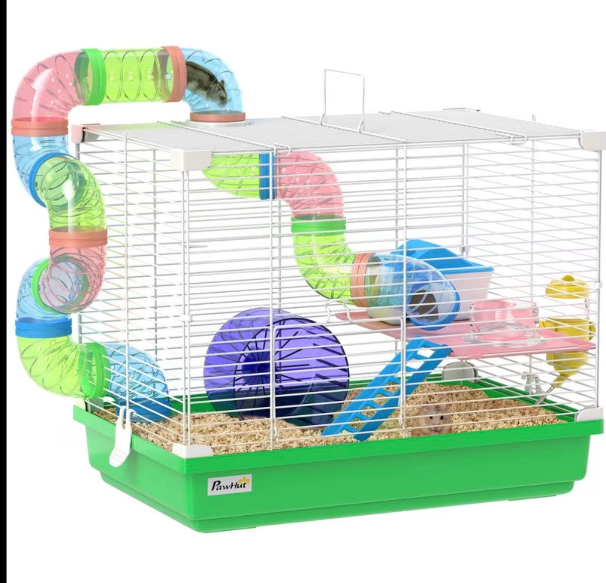 Hamster kooi, Dieren en Toebehoren, Knaagdieren en Konijnen | Hokken en Kooien, Kooi, Minder dan 75 cm, Zo goed als nieuw, Hamster