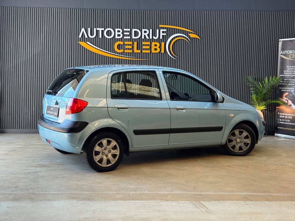 Hyundai Getz 1.4i Active Cool 2008 BLAUW AIRCO|NAP|CARPLAY, Voorwielaandrijving, 4 cilinders, Blauw, Origineel Nederlands