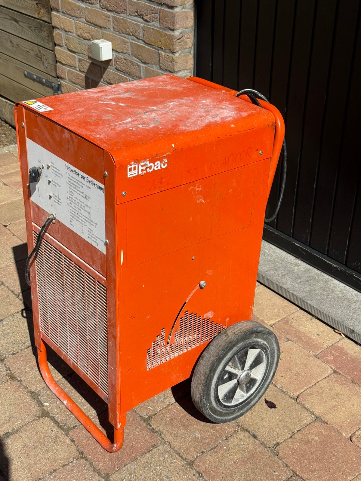 Ebac MK11 professionele bouwdroger – 1,5 kW, Ophalen, Zo goed als nieuw, Afzuiger