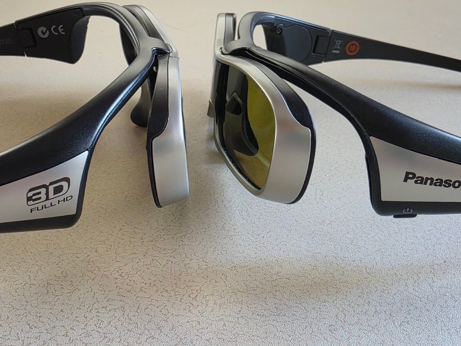 2x Panasonic TY-EW3D10 3D brillen - Full HD, Ophalen of Verzenden, Gebruikt