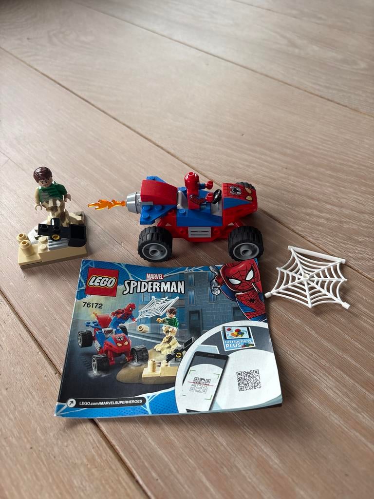 LEGO Marvel 76172 Spider-Man en Sandman incl handleiding, Ophalen of Verzenden, Gebruikt