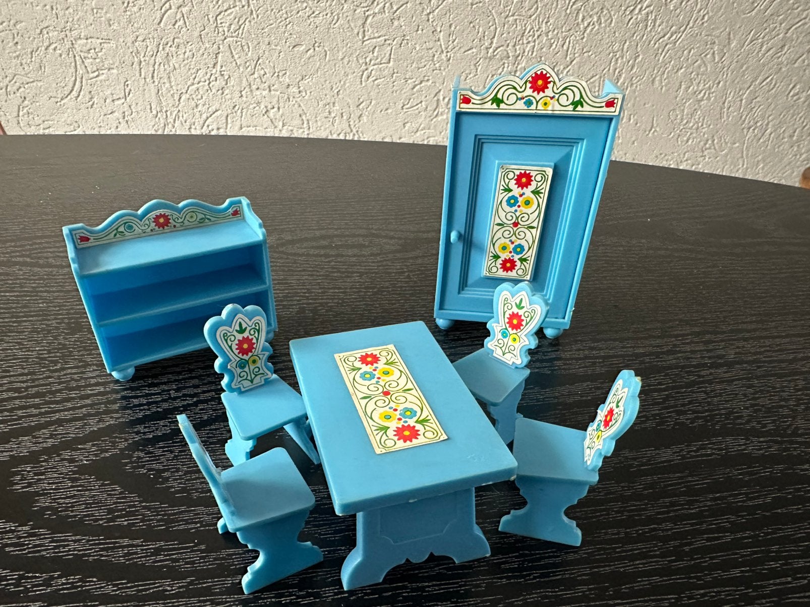 Vintage poppenhuis meubels, Verzamelen, Poppenhuizen en Toebehoren, Ophalen of Verzenden, Gebruikt, Poppenhuis