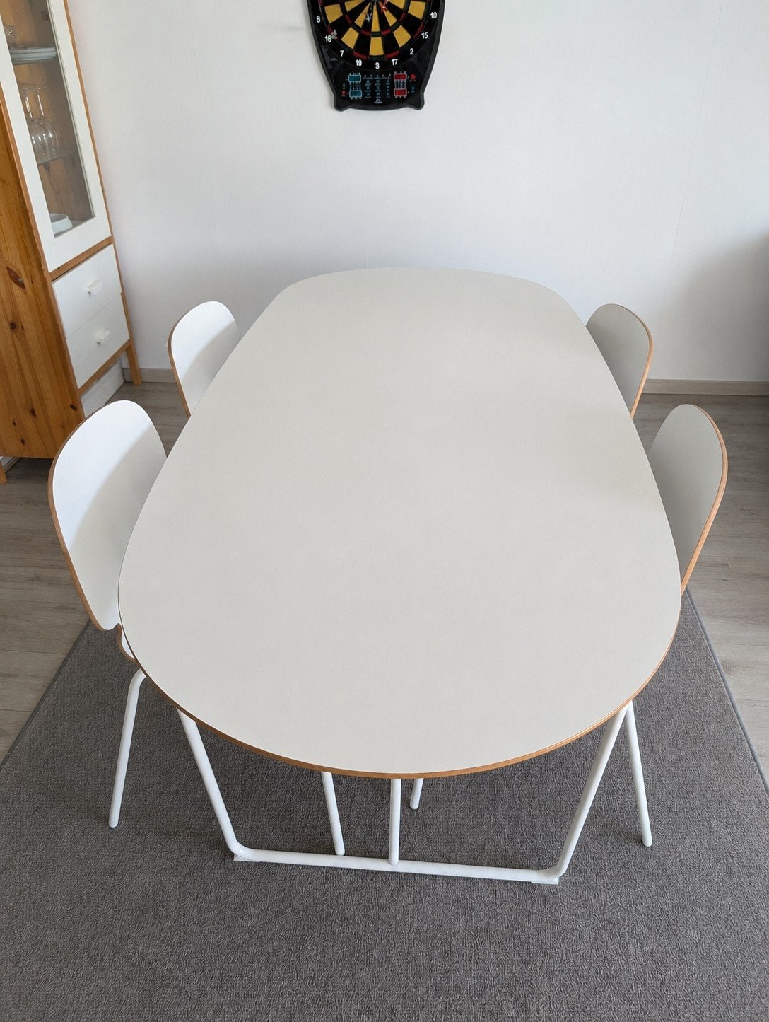 Dining table: eettafel met 4 stoelen IKEA Slähult, Huis en Inrichting, Tafels | Eettafels, Zo goed als nieuw, 50 tot 100 cm, 150 tot 200 cm
