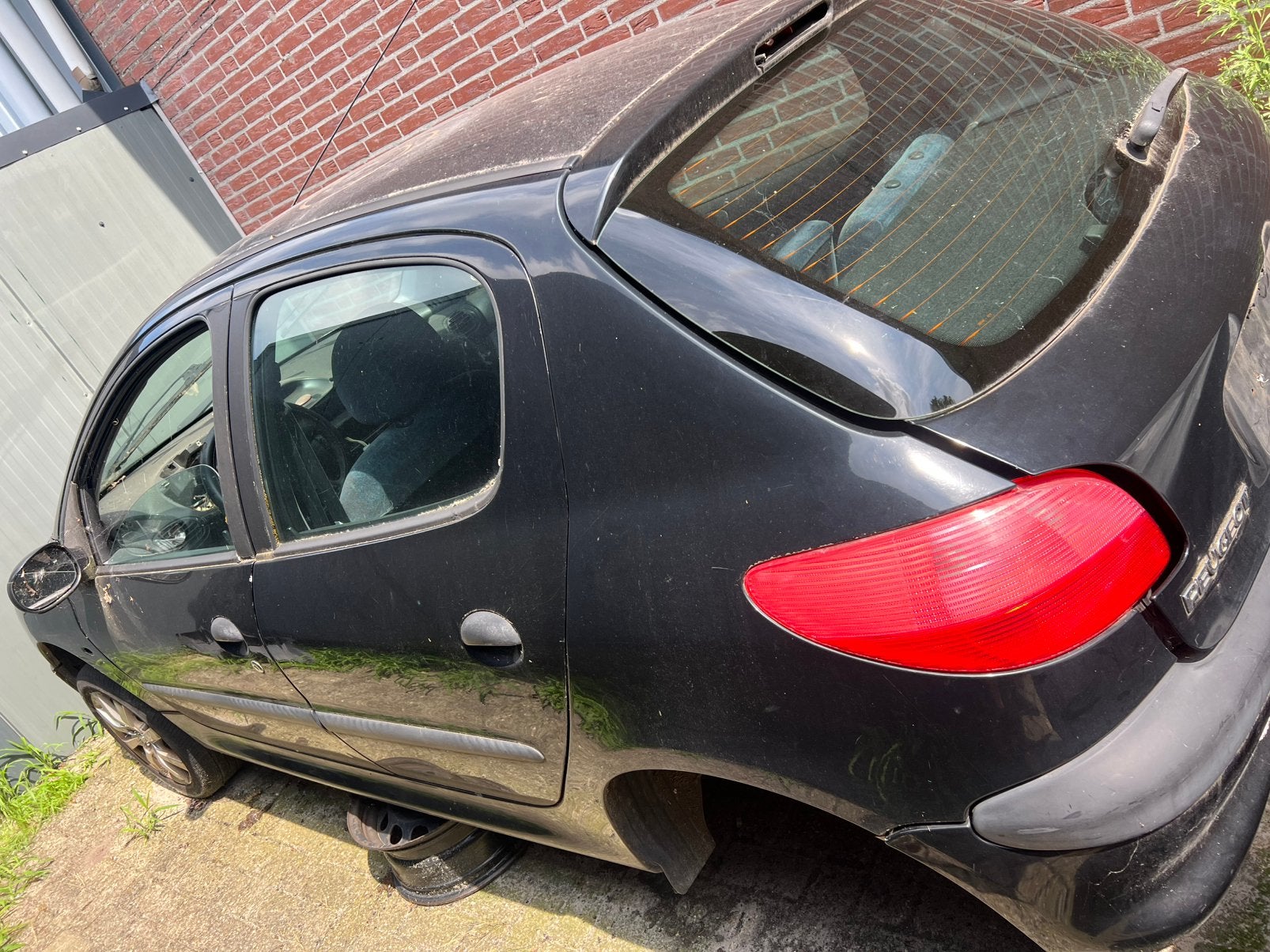 Peugot 206 zwart, Ophalen, Voor, Peugeot, Bumper