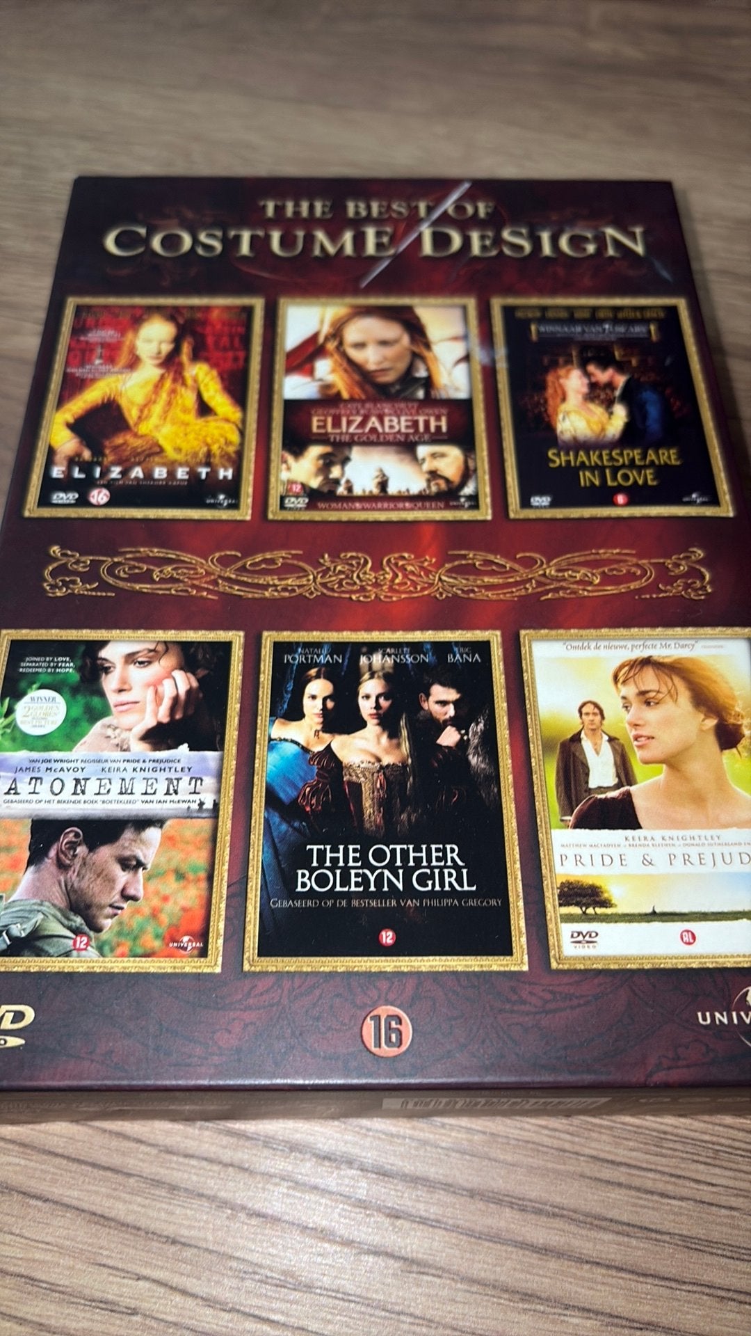 The Best of Costume Design dvd-box met 6 films., Ophalen of Verzenden, Zo goed als nieuw