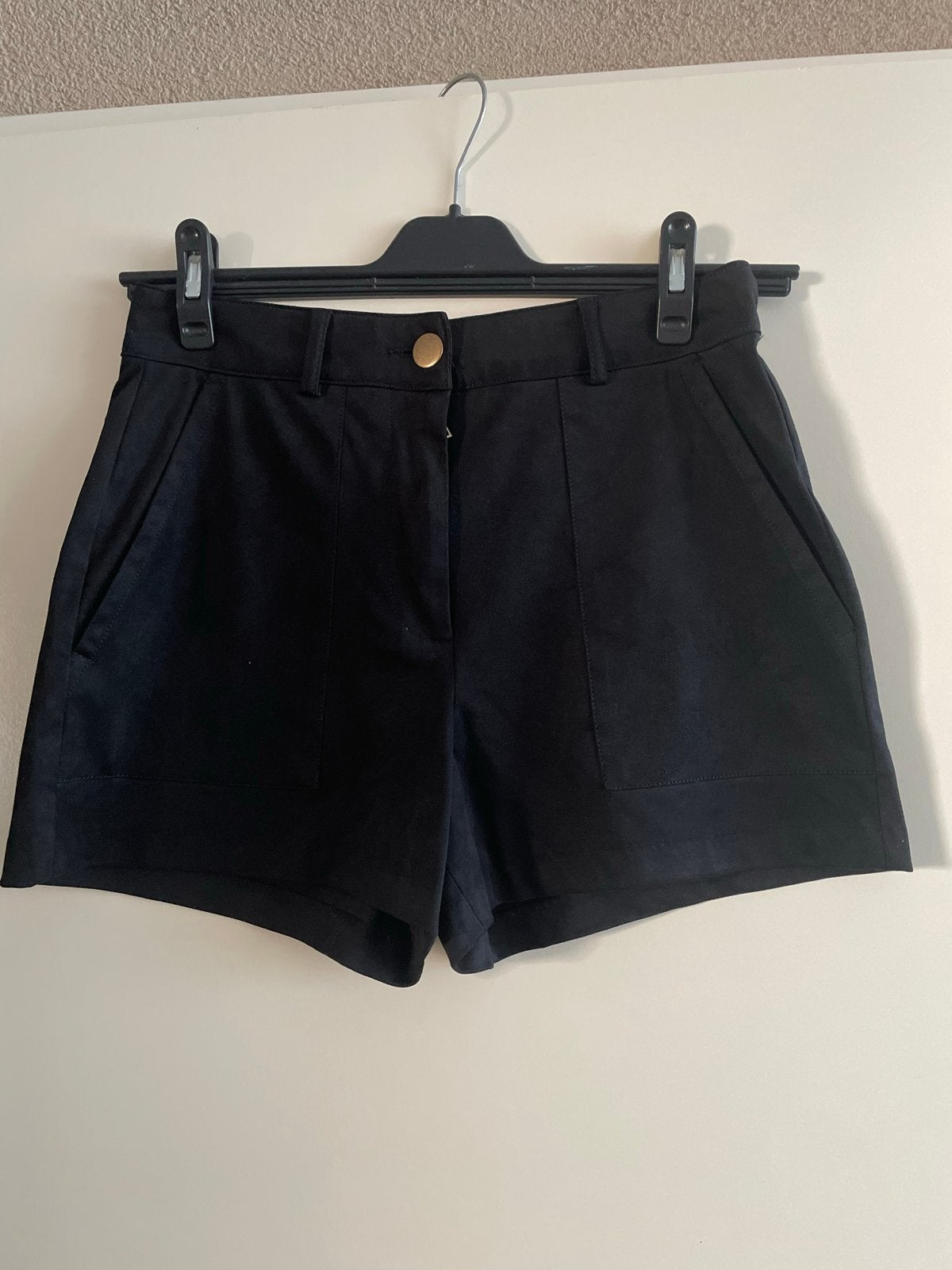 Costes suedelook zwart short, maat S, nooit gedragen, Kort, Zwart, Nieuw, Ophalen of Verzenden
