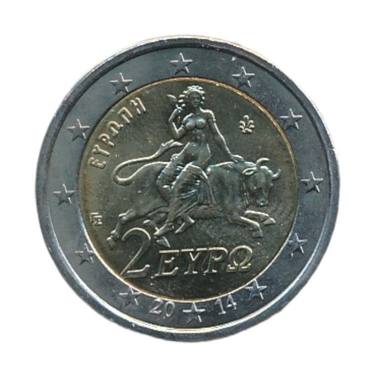 Griekenland 2 euro 2014, Ophalen of Verzenden, Griekenland, 2 euro, Losse munt