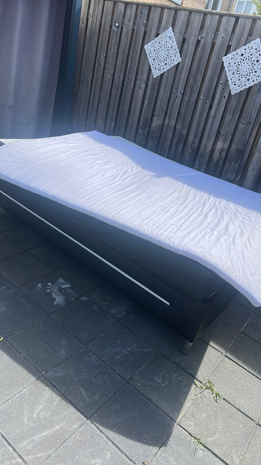 Gratis af te halen, Ophalen of Verzenden, Zo goed als nieuw, Tweepersoons, 160 cm