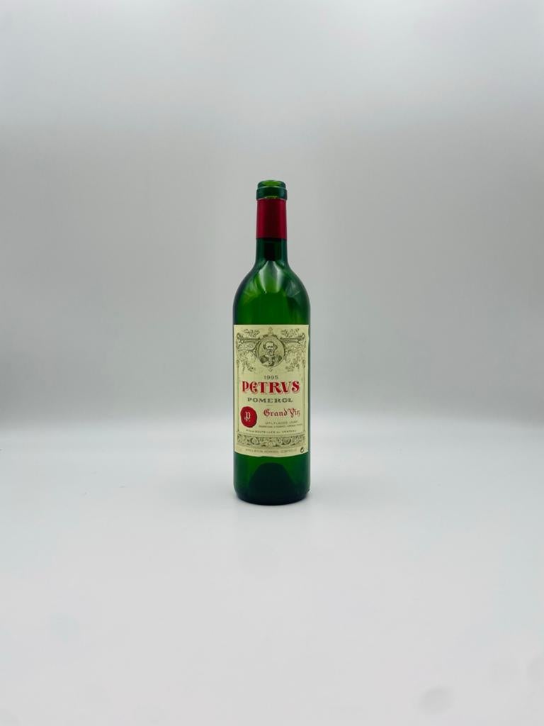 Lege Petrus wijnfles 1995 - Pomerol Grand Vin, Groen, Gebruikt, Ophalen of Verzenden, Klassiek