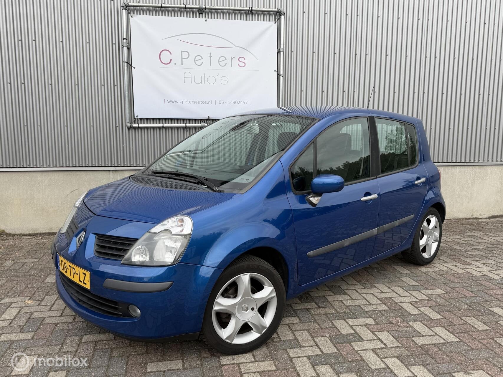 Renault Modus 1.4-16V Dynamique 2007 / Airco / Cruisecontrol, Auto's, Voorwielaandrijving, Gebruikt, 4 cilinders, Blauw