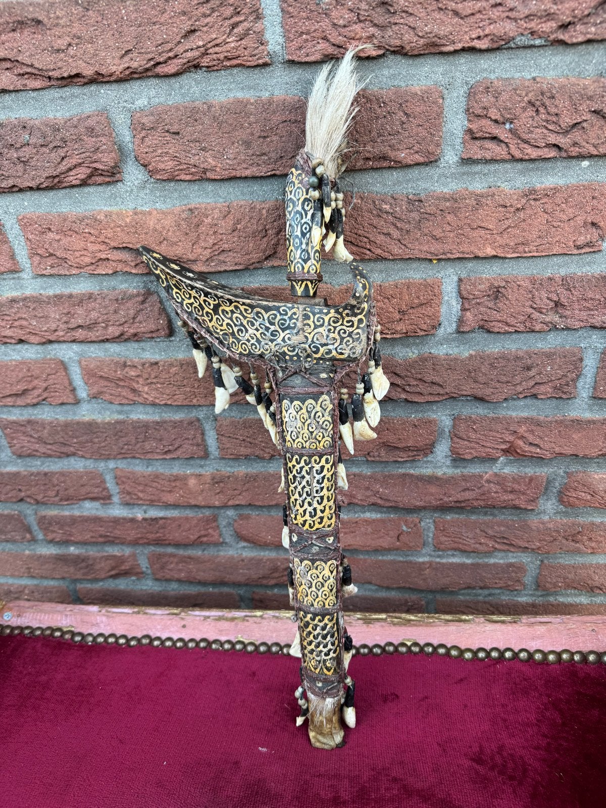 Borneo/ Kalimantan, koppensnellers kris-keris, 50 cm, Ophalen of Verzenden, Indonesië, Metaal