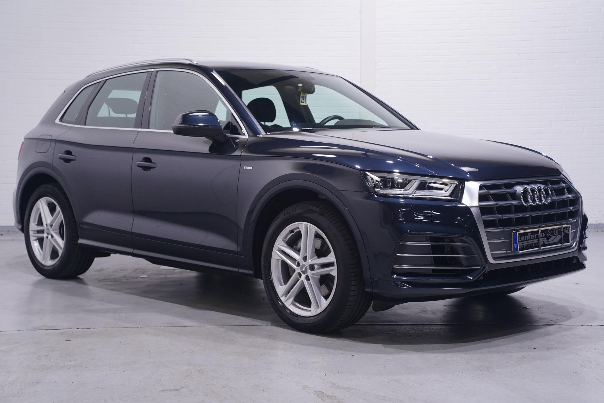 Audi Q5 35 TDI quattro S edition NAP 2e Eig. Led-koplampen S, Auto's, Audi, Stof, Gebruikt, Blauw, 163 pk