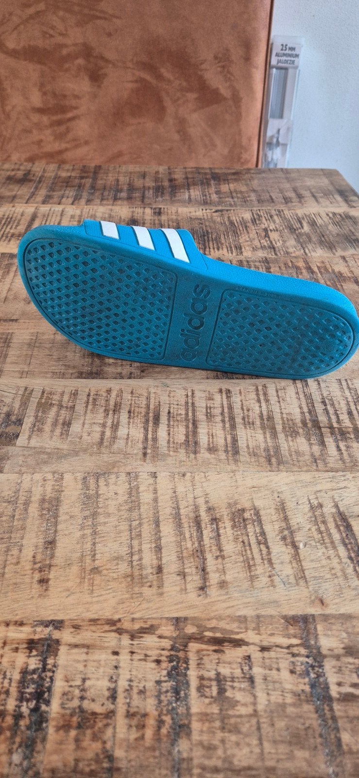 Adidas Adilette slippers - Maat 39 - Blauw/Wit, Kleding | Dames, Slippers, Ophalen of Verzenden, Gedragen, Blauw