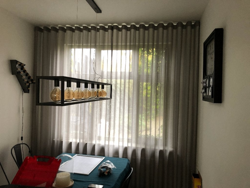 Industriële hanglamp | 7-lichts | incl. LED filamentlampen, Ophalen, Gebruikt, Metaal, Industrieel