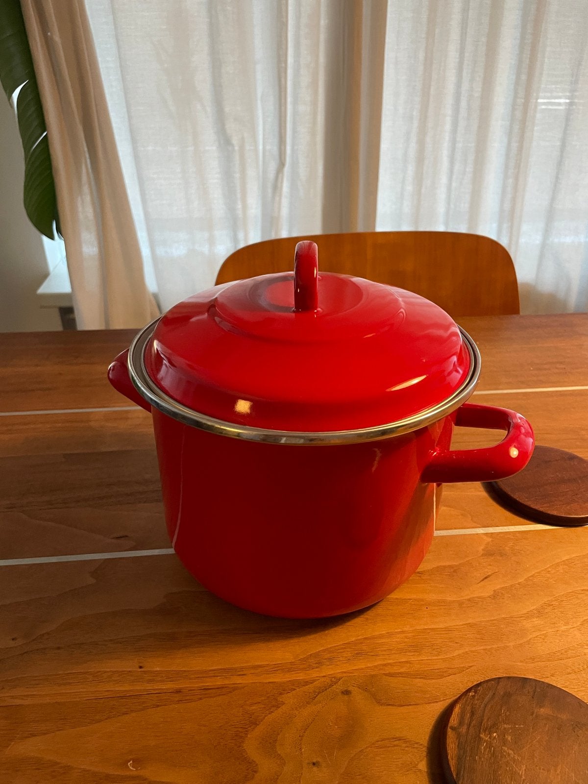 (Soep) pannetje. Rode pan., Ophalen, Nieuw, Overige materialen
