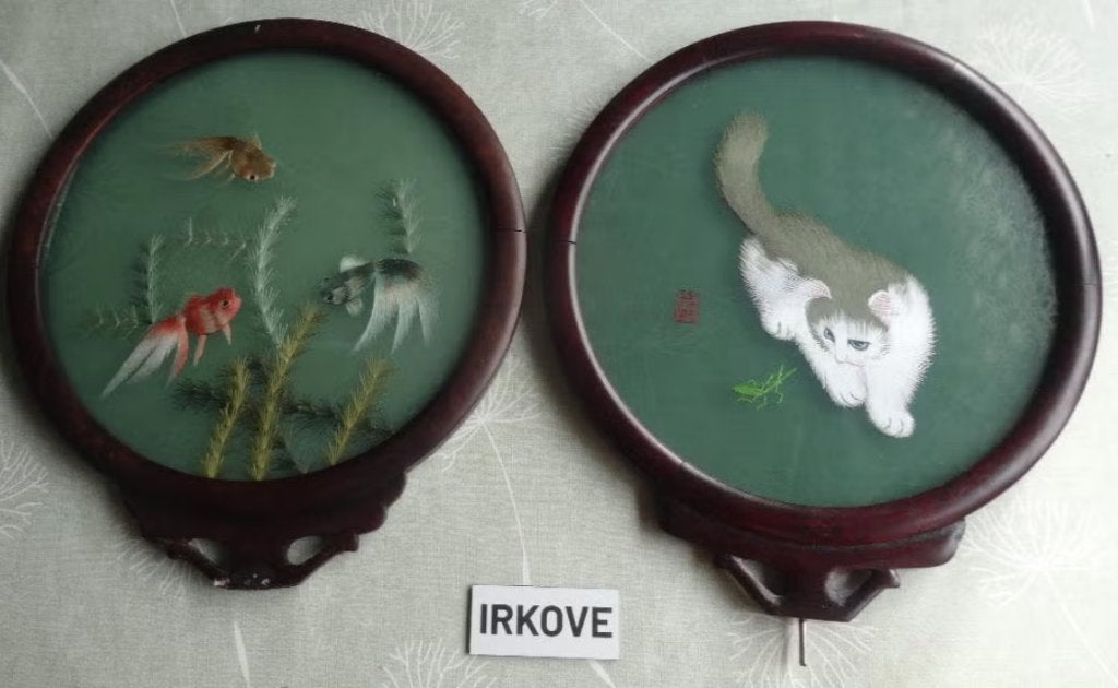 LOSSE TAFELSCHERM GLAZEN * 2 Stuks *, Antiek en Kunst, Ingelijst, Wanddecoratie, Verzenden, China
