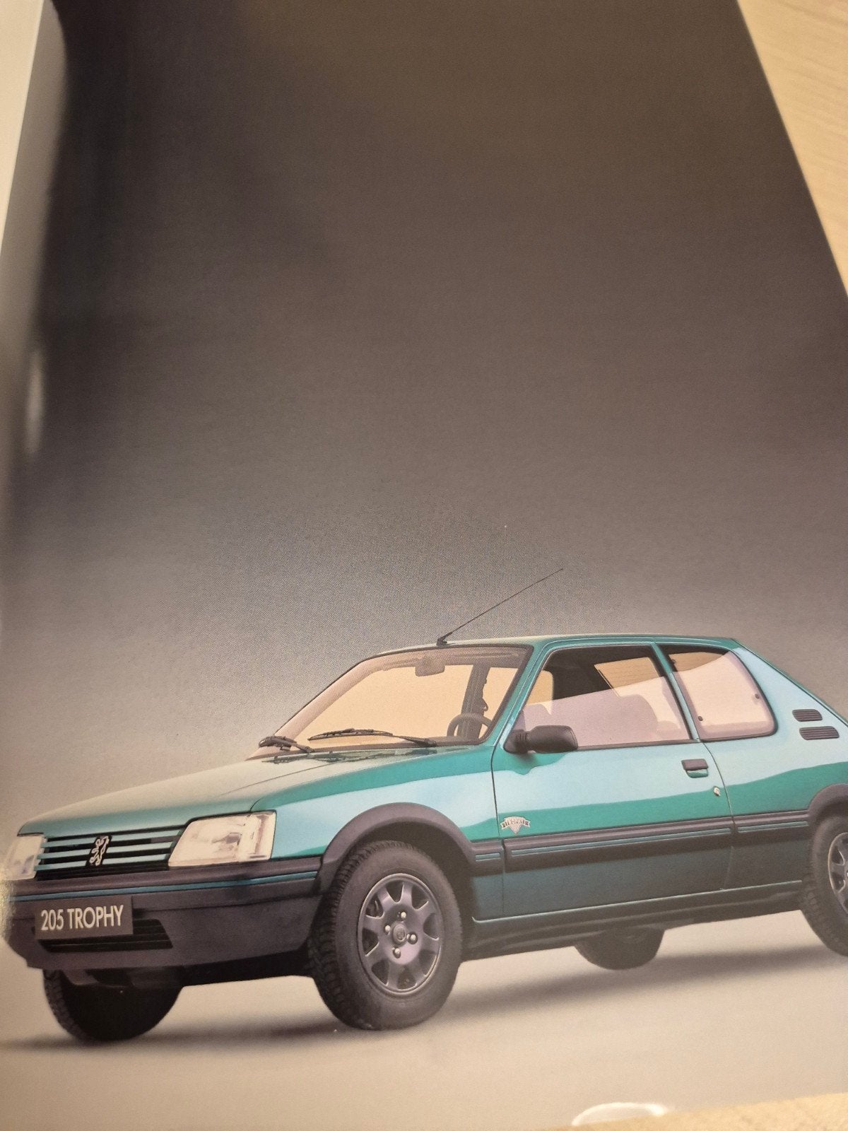 1992 Nederlands Peugeot 205 Trophy brochure als nieuw, Ophalen of Verzenden, Zo goed als nieuw, Peugeot