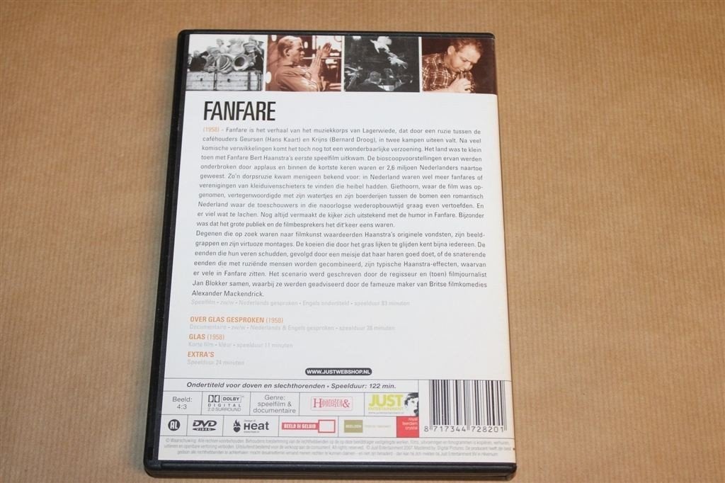 Fanfare — Klassieke Nederlandse Film Bert Haanstra, Alle leeftijden, Ophalen of Verzenden, Zo goed als nieuw, Overige genres