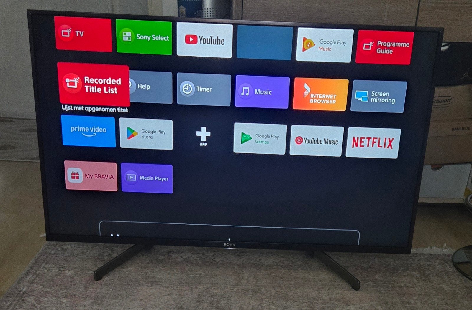 Sony Bravia 43 inch 4K Smart TV (KD-43XG8396) - Android TV, 50 Hz, Ophalen of Verzenden, Zo goed als nieuw, Sony