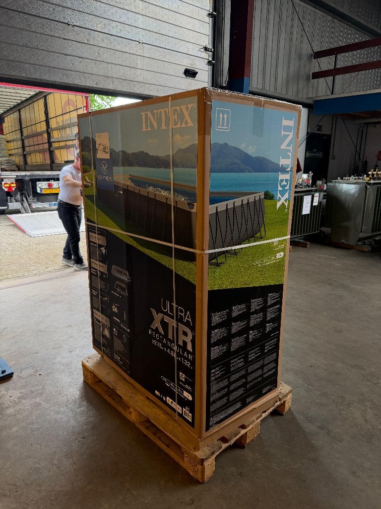 intex ultra xtr 975x488x132, Gebruikt, 300 cm of meer, Rechthoekig, Ophalen