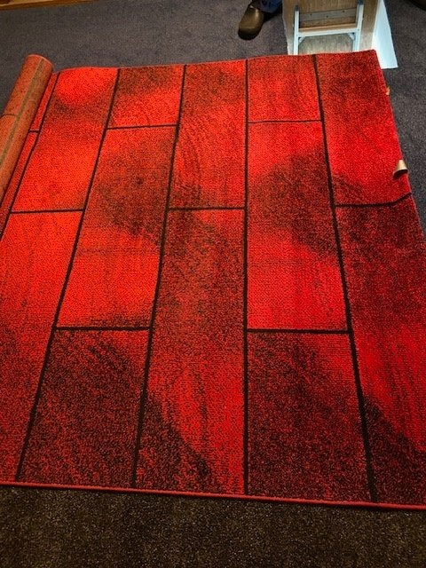 Vloerkleed, Ophalen, Zwart, 200 cm of meer, Zo goed als nieuw