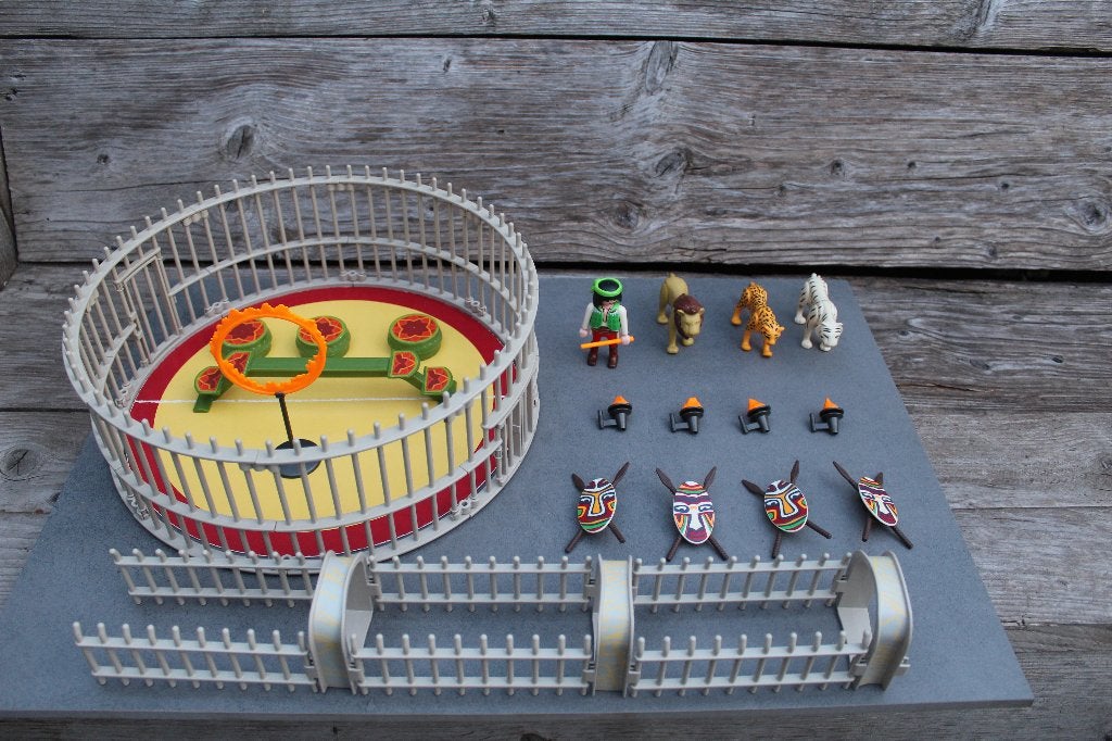 Playmobil 4233 Circus Roofdierenact, Ophalen of Verzenden, Zo goed als nieuw, Complete set