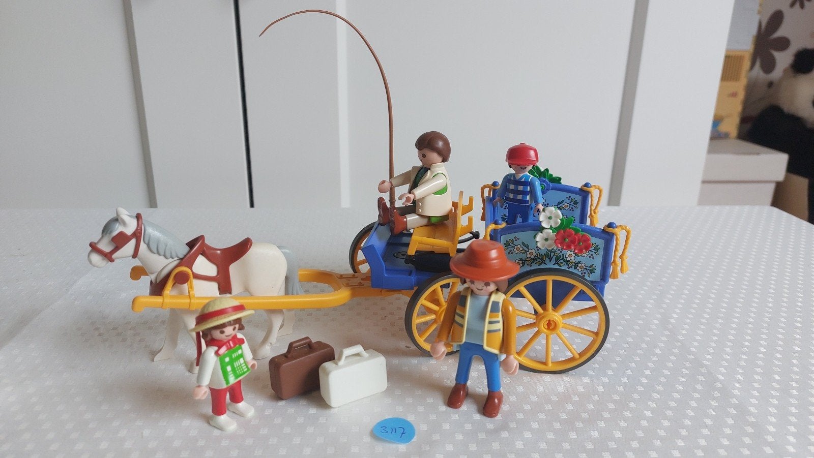 Playmobil Paard en Koets met Figuren en Bagage - Set 3117, Ophalen of Verzenden, Gebruikt, Jongen of Meisje