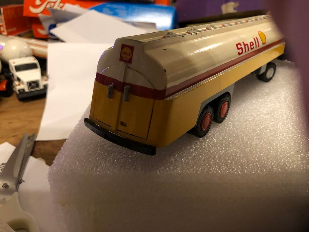 DAF 2800 TREKKER met SHELL TANKOPLEGGER, Ophalen of Verzenden, Zo goed als nieuw, Bus of Vrachtwagen, Lion Toys