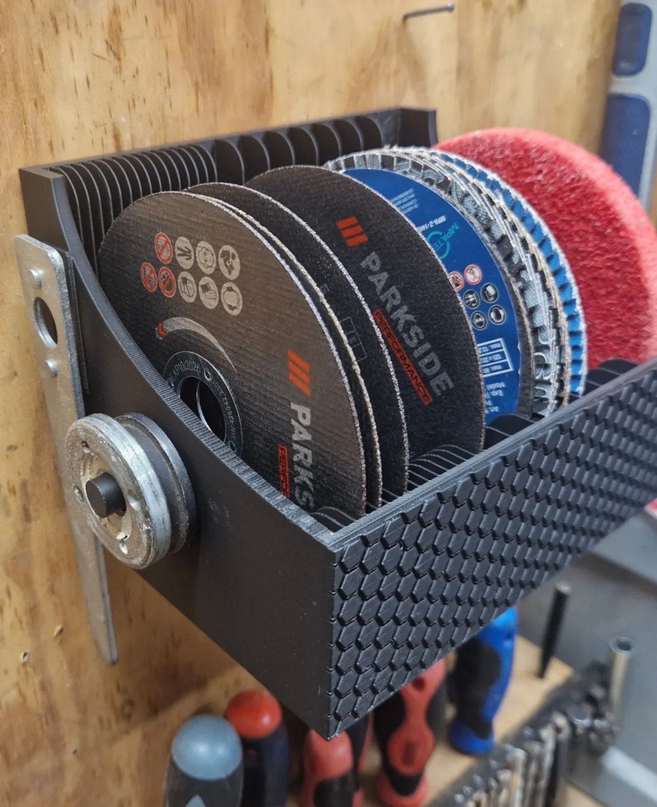 Slijpschijf houder / organizer 17,5 x 16 x 12,5 cm, Verzenden, Nieuw, Overige typen