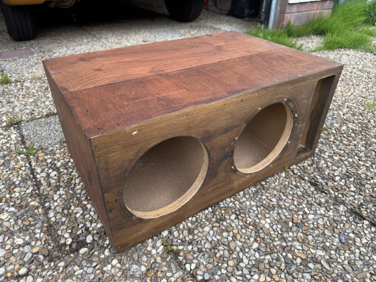 Subwooferkist voor 2x 6,5 Inch woofers, Ophalen of Verzenden, Gebruikt