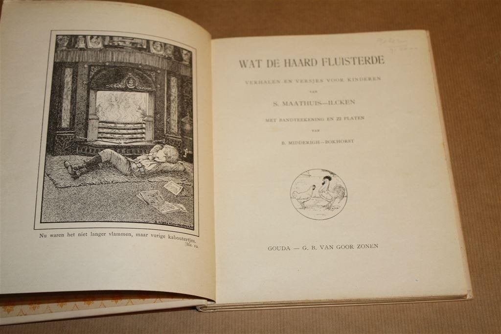 Wat de haard fluisterde. Maathuis-Ilcken. 1e druk 1914., Ophalen of Verzenden, Gelezen, Fictie algemeen