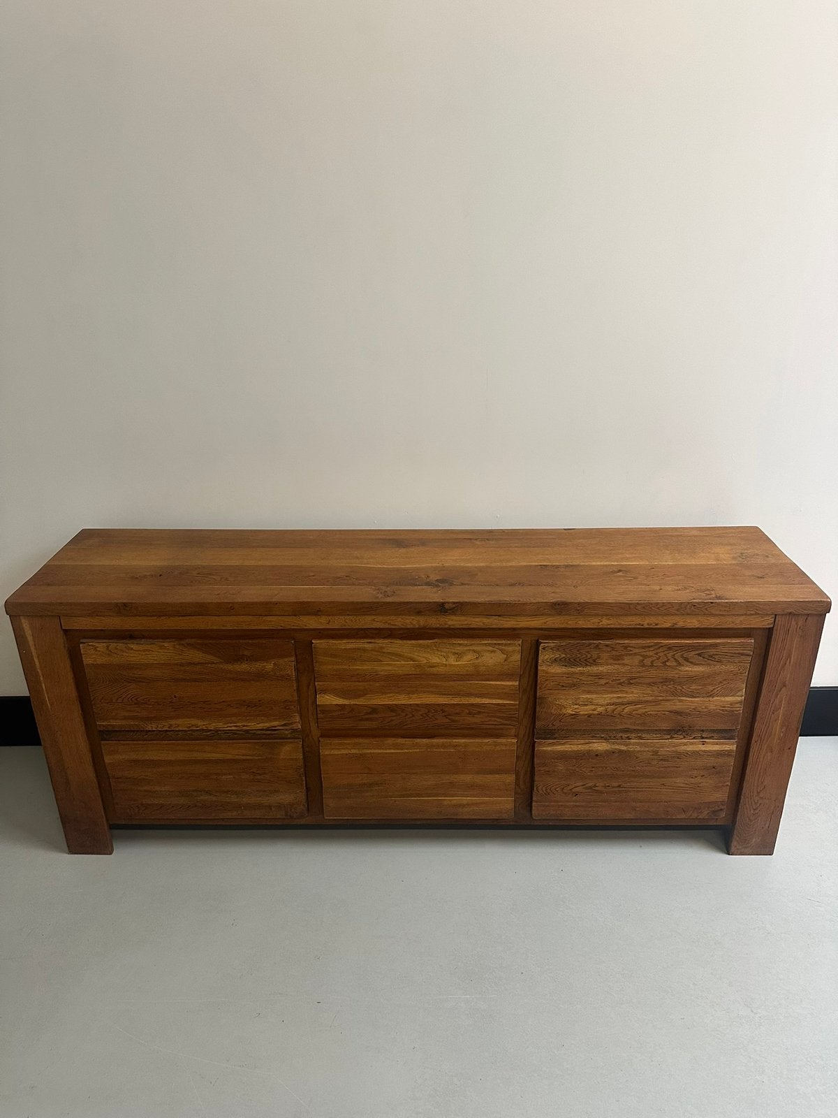 Prachtige massief teak houten kast - bezorgen mogelijk, Ophalen, Teakhout, Zo goed als nieuw, 200 cm of meer