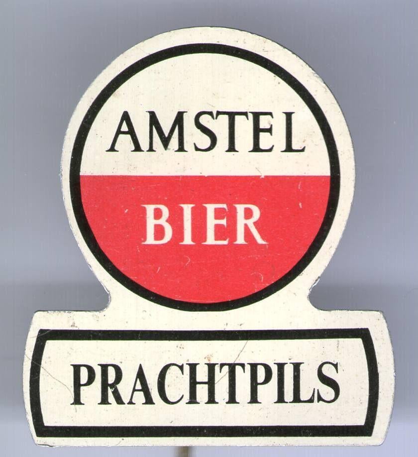 Amstel bier blik speldje ( N_163 ), Verzenden, Zo goed als nieuw, Merk, Speldje of Pin