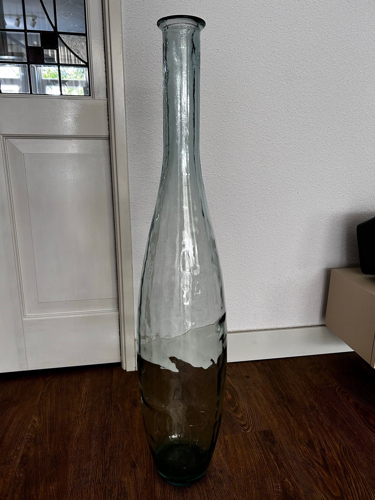 Grote glazen vloervaas 100cm hoog, Ophalen